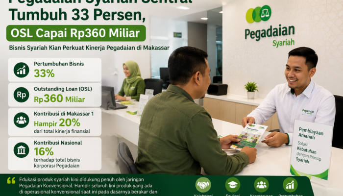 Pasar Syariah Makassar Makin Prospektif, Pegadaian Catat Pertumbuhan Bisnis 33 Persen